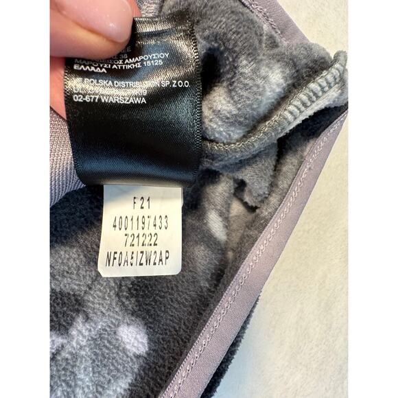 The North Face Womens Camo Black Purple Glacier Fleece Jacket Pullover XL - Picture 8 of 11